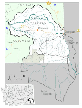 Middle Snake WRIA 35 Map